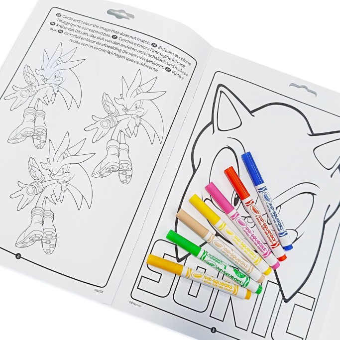 CRAYOLA, Album Attività & Coloring, Sonic, Toy Story, Spdey, Frozen