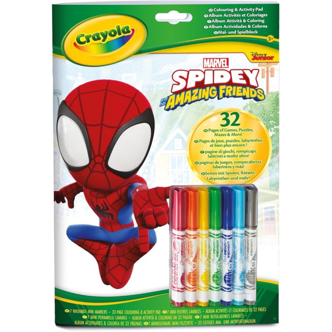 CRAYOLA, Album Attività & Coloring, Sonic, Toy Story, Spdey, Frozen