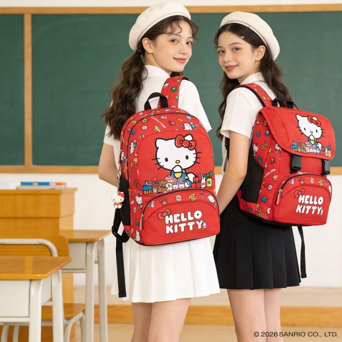 HELLO KITTY, Zaino Scuola Ufficiale Hello Kitty