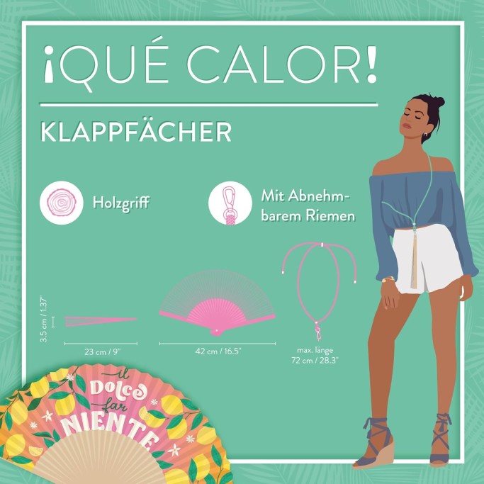 Legami, Ventaglio pieghevole ¡Que Calor!, Tema Dolce Far Niente