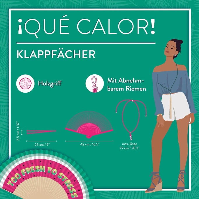 Legami, Ventaglio pieghevole ¡Que Calor!, Tema Watermelon