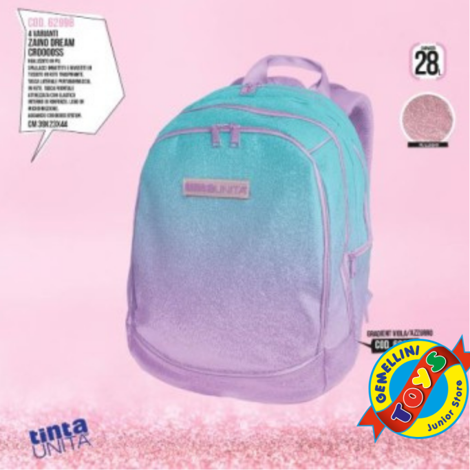 Tinta Unita, ZAINO DREAM CROSS GRADIENT VIOLA/AZZURRO