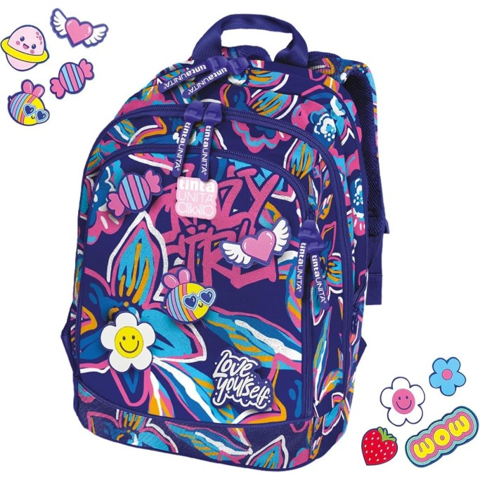 Tinta Unita, ZAINO DREAM CROSS SISTEM CRAZY GIRL CON PATCH