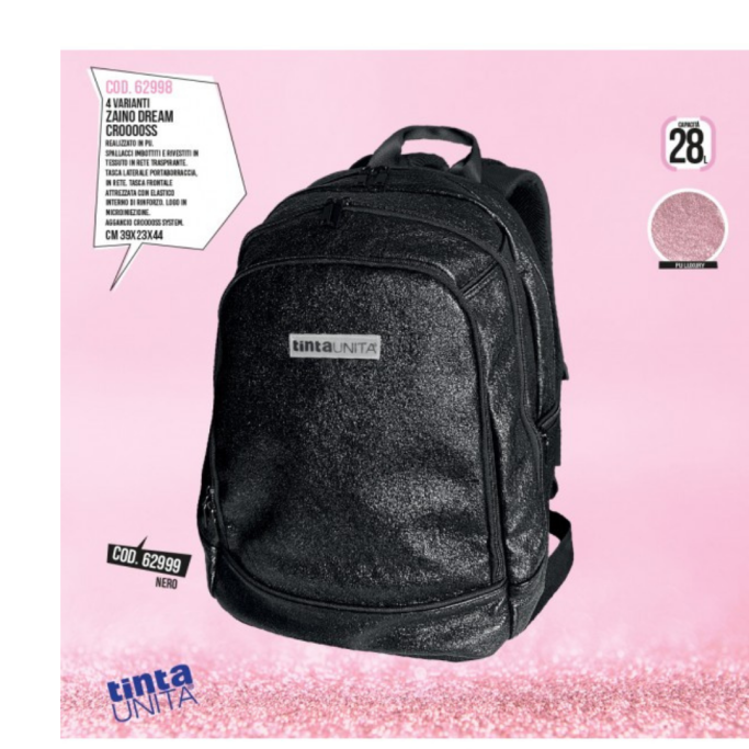 Tinta Unita, ZAINO DREAM CROSS GLAMOUR NERO