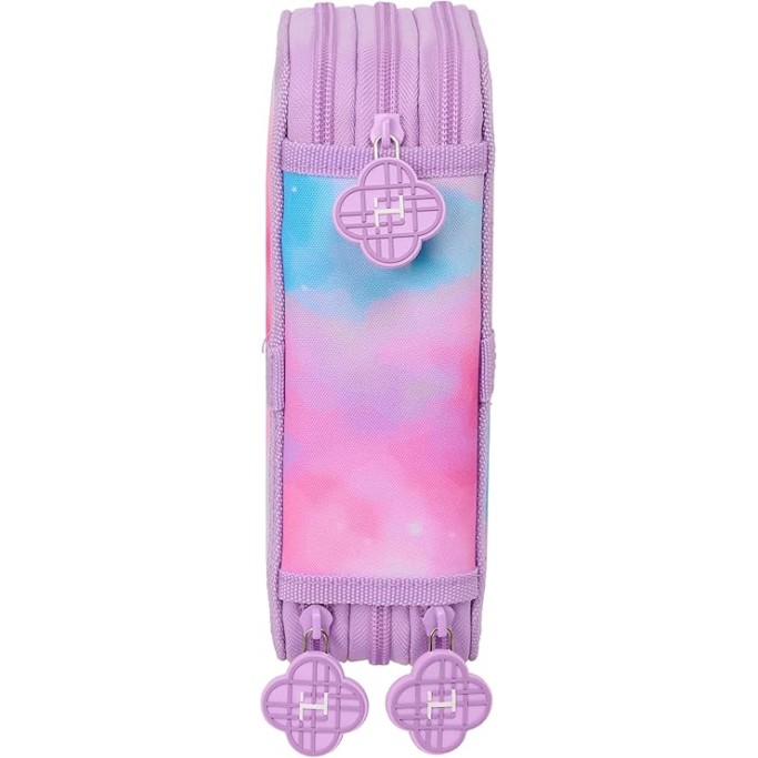 K-POP Demon Hunters , Astuccio scuola 3 zip + omaggio colori Tinta Unita