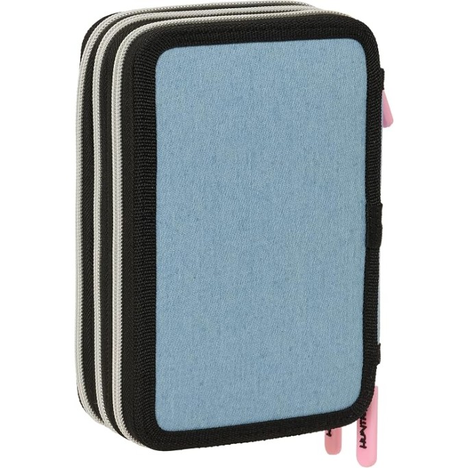 K-POP Demon Hunters , Astuccio scuola 3 zip + omaggio colori Tinta Unita