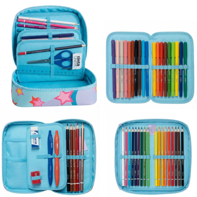 Tinta Unita, Astuccio Scuola One Time Soft 1 Zip Completo