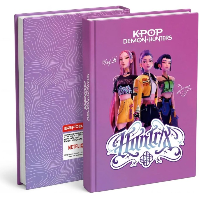 Diario Scolastico K-Pop Demon Hunters Rosa Copertina Morbida