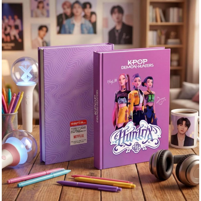 Diario Scolastico K-Pop Demon Hunters Rosa Copertina Morbida