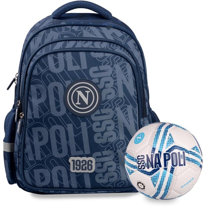Colourbook Zaino Scuola Napoli Pallone Omaggio