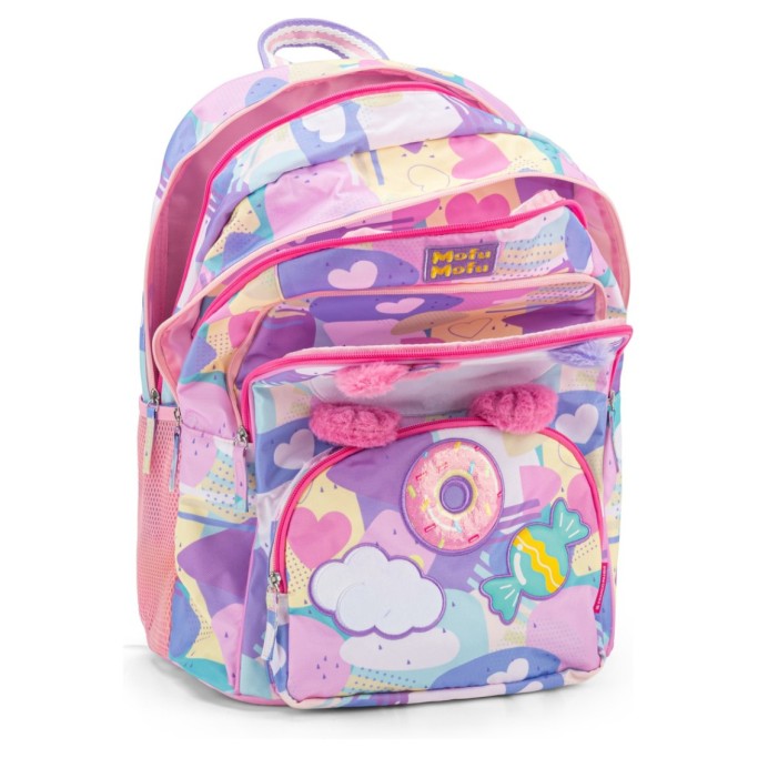 Zaino Scuola Organizzato Gatto Mofumofu