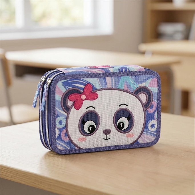 MOFU MOFU Astuccio Scuola 3 zip Panda