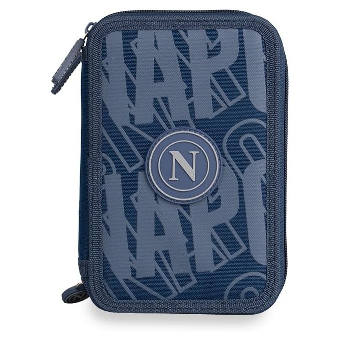 Colourbook Astuccio Scuola 3 Zip Napoli Ufficiale