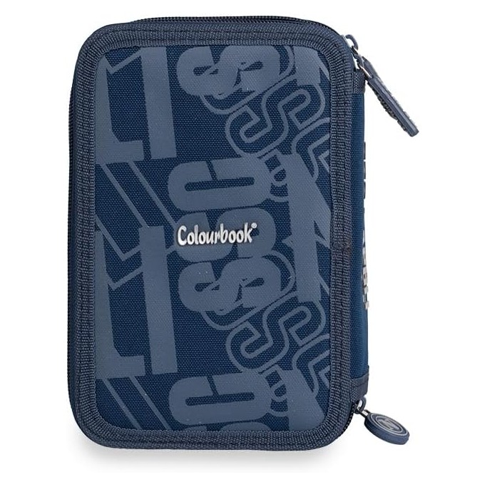 Colourbook Astuccio Scuola 3 Zip Napoli Ufficiale