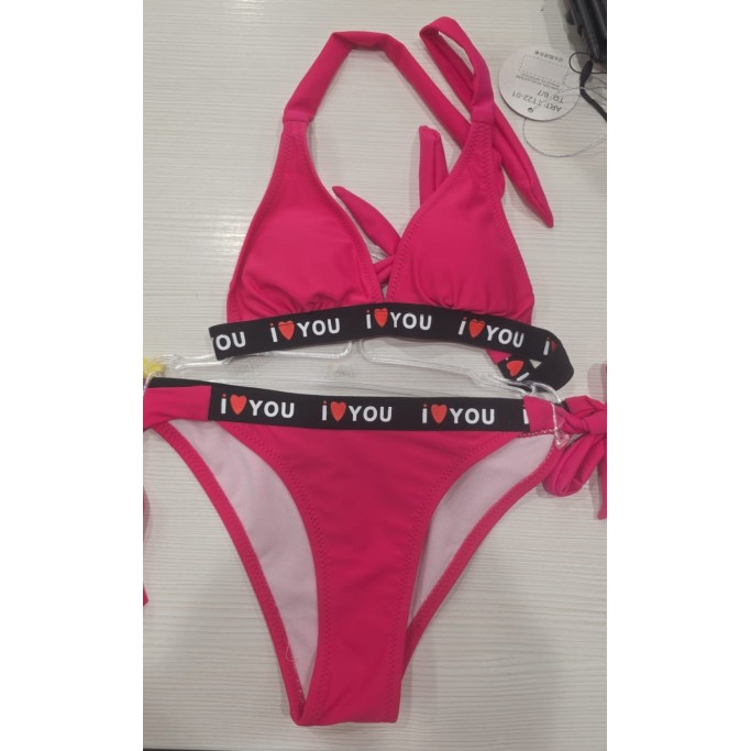 Costume mare due pezzi, I love you