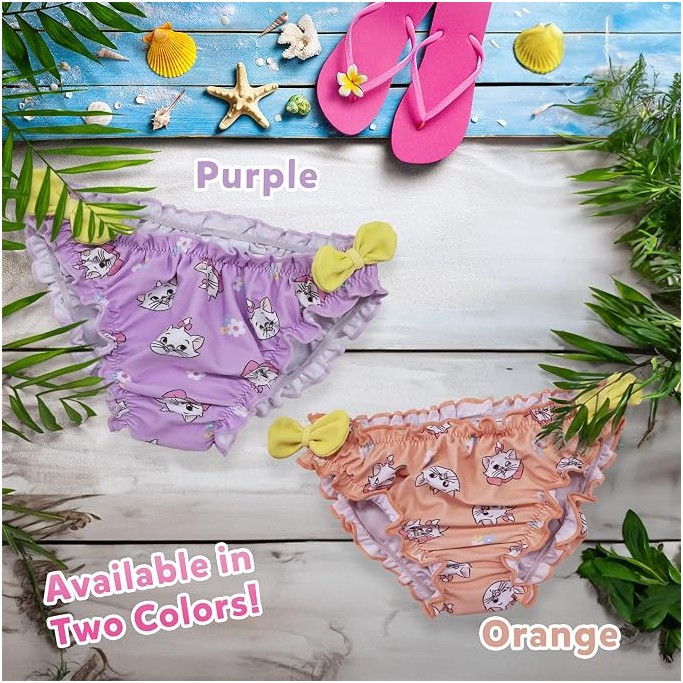 Costume da Bagno Aristogatti Minou Marie Slip Mare Neonato Bambina