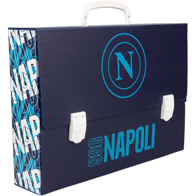Colourbook Valigetta Polionda SSC Napoli, Dorso 8 cm