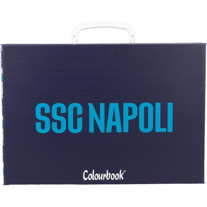Colourbook Valigetta Polionda SSC Napoli, Dorso 8 cm