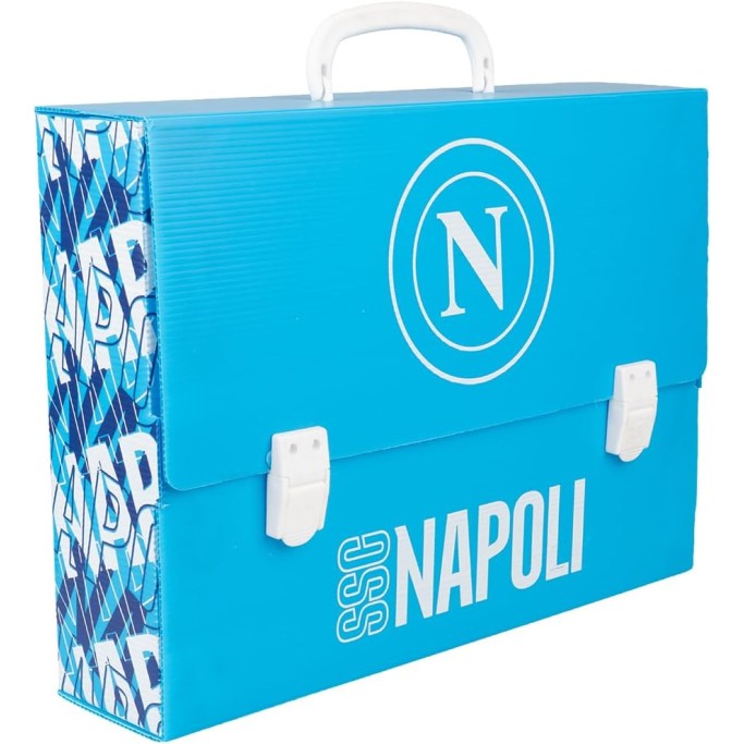 Colourbook Valigetta Polionda SSC Napoli, Dorso 8 cm