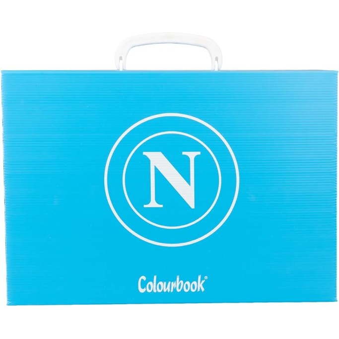 Colourbook Valigetta Polionda SSC Napoli, Dorso 8 cm