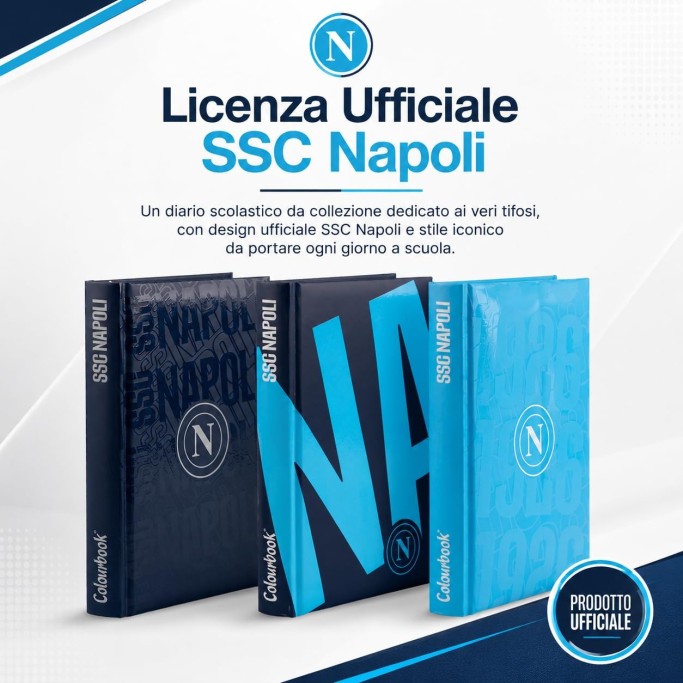 Colourbook Diario Scuola 2026 2027 SSC Napoli