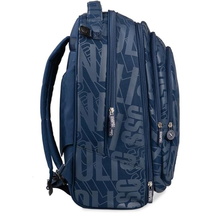 Colourbook Zaino Trolley Scuola Napoli Ufficiale 4 in 1 Con Pallone