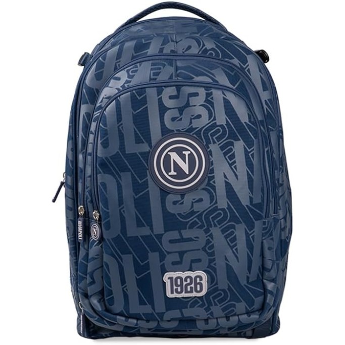 Colourbook Zaino Trolley Scuola Napoli Ufficiale 4 in 1 Con Pallone