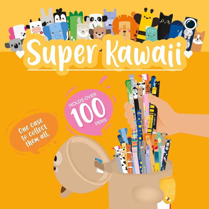 Legami, Astuccio Super Kawaii, 13x19x13 cm,Teddy Bear + in omaggio una penna Fattoria