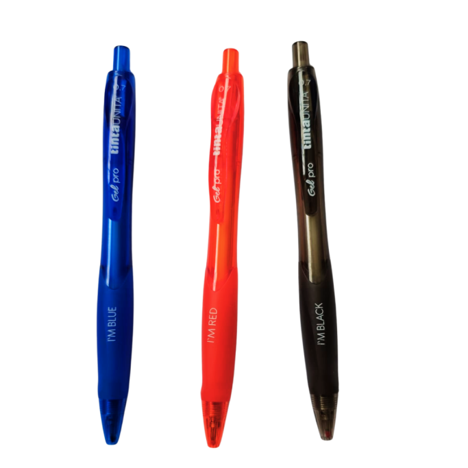 Tinta Unita, Set 4 Penne a Scatto inchiostro Gel Pro 0.7mm