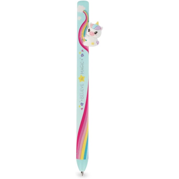 Legami, Unicorn Believe in Magic, Penna a sfera con unicorno e design arcobaleno