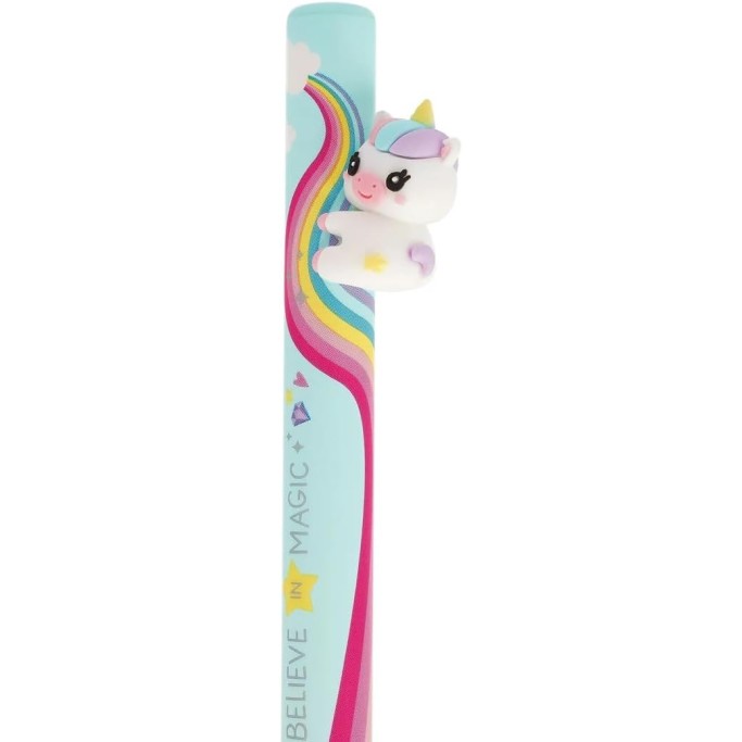 Legami, Unicorn Believe in Magic, Penna a sfera con unicorno e design arcobaleno
