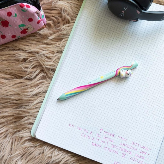 Legami, Unicorn Believe in Magic, Penna a sfera con unicorno e design arcobaleno