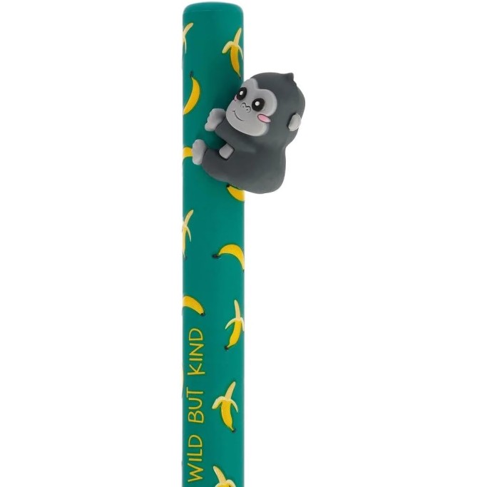 Legami, Penna a sfera a scatto Gorilla Wild but Kind, Free Hugs