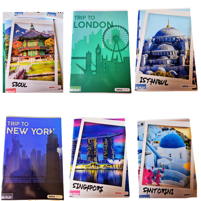 Tinta Unita, Maxi Quaderno Tu Città confezione da 10 assortiti 80g