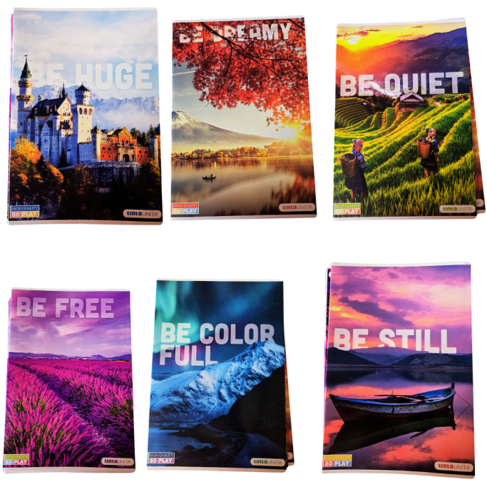 Tinta Unita, Maxi Quaderno Tu Landscape confezione da 10 assortiti 80g