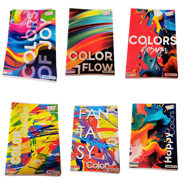 Tinta Unita, Maxi Quaderno Tu Color confezione da 10 assortiti 80g