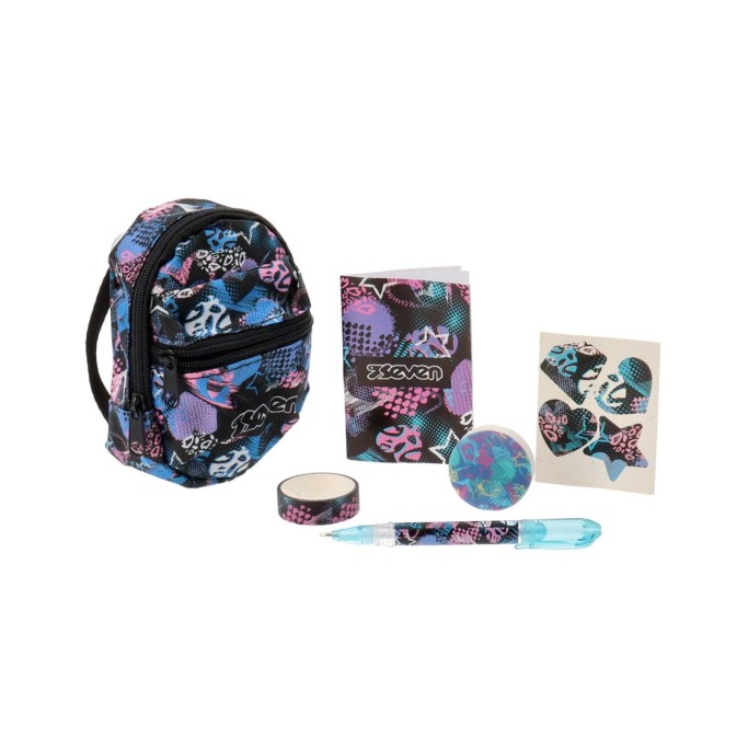 Seven Mini bag 11cm portachiavi con accessori