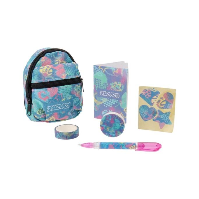 Seven Mini bag 11cm portachiavi con accessori