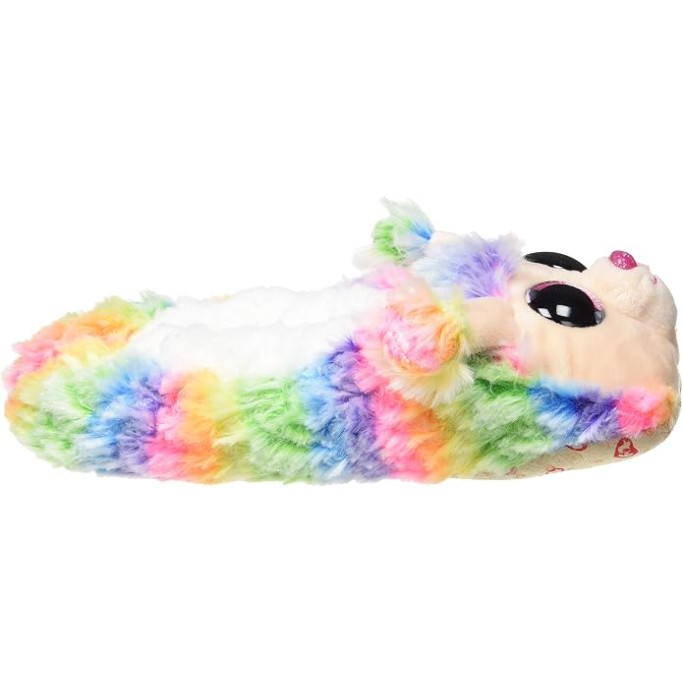 Ty, Pantofole in peluche barboncino Rainbow