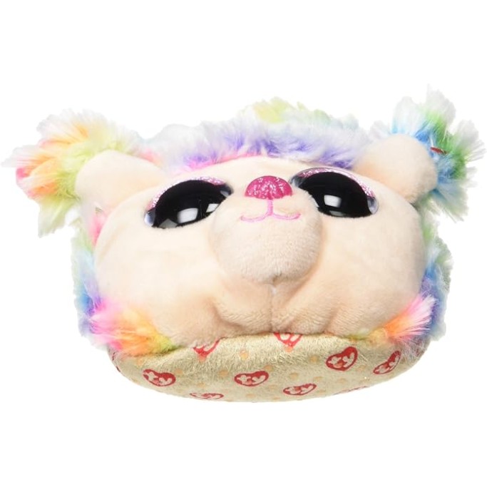 Ty, Pantofole in peluche barboncino Rainbow
