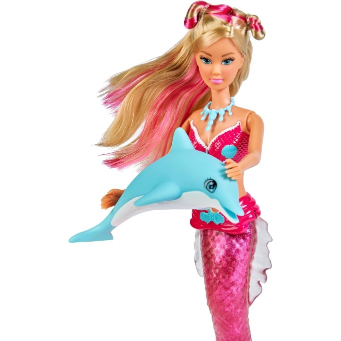 Simba, Steffi Love Squishy Mermaid, bambola Sirena 29 cm con coda Squishy morbida e glitterata