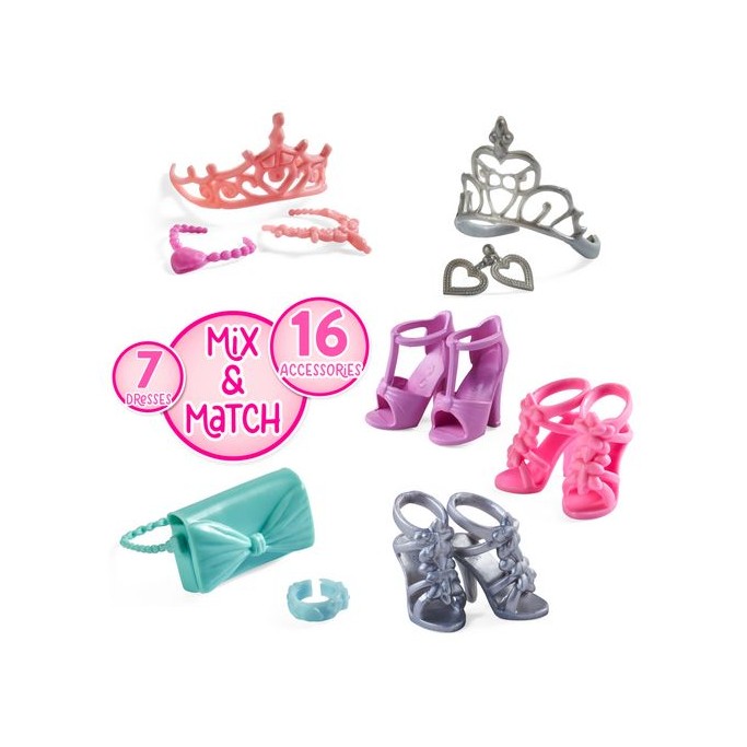 Simba, Steffi Love Princess Fashion, con 6 vestiti e 16 accessori