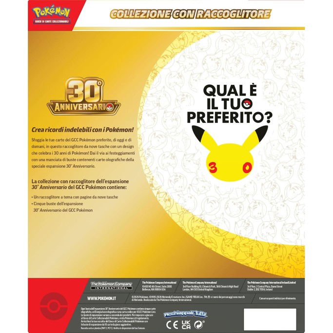 Pokémon: 30° Anniversario del GCC Pokémon