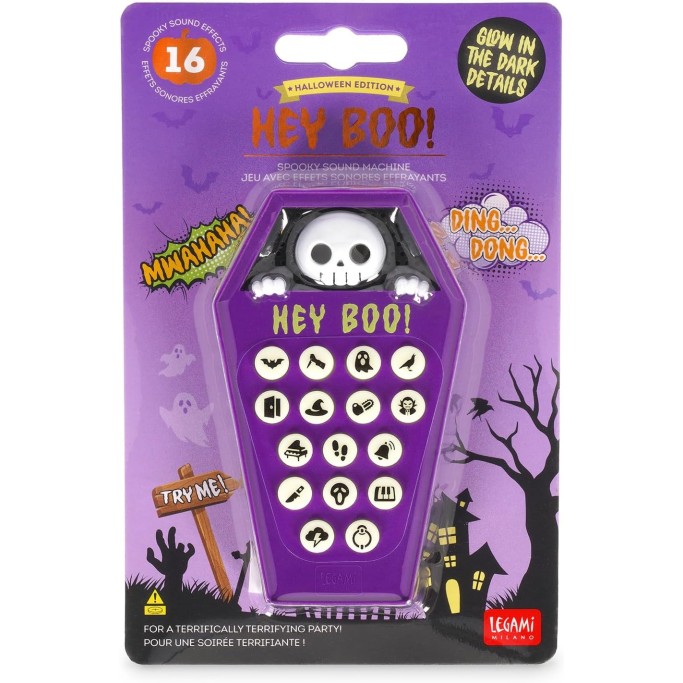 Legami, Halloween Gioco con Effetti Sonori Spaventosi Hey Boo!, 16 Suoni