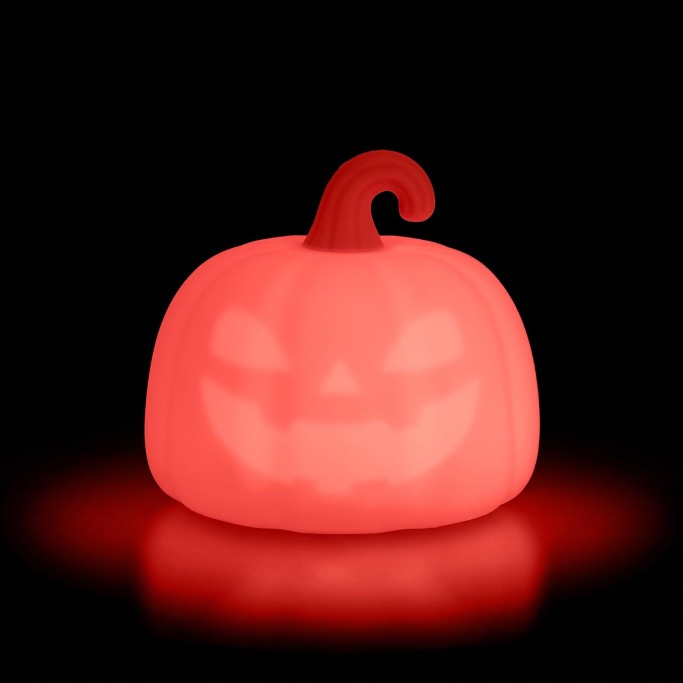Legami, Halloween  Luce Led Ricaricabile in Silicone, Soft Dreams, Zucca di Halloween