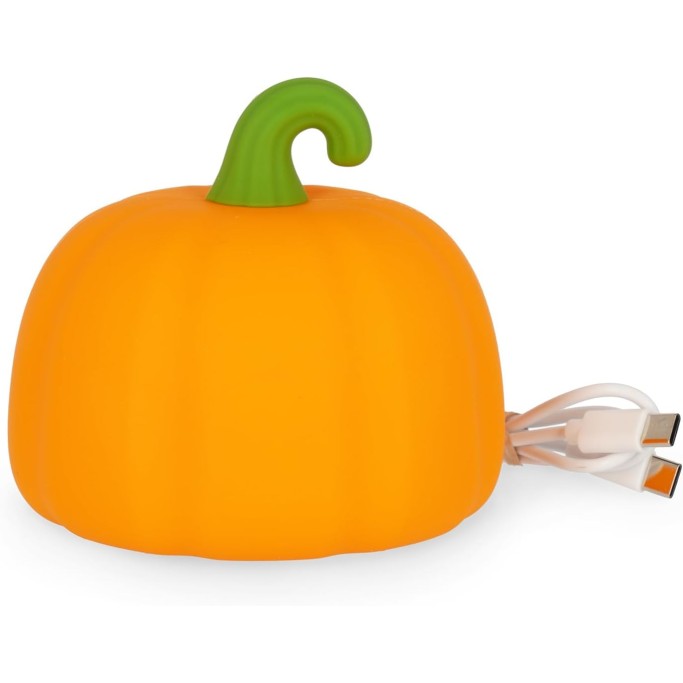 Legami, Halloween  Luce Led Ricaricabile in Silicone, Soft Dreams, Zucca di Halloween