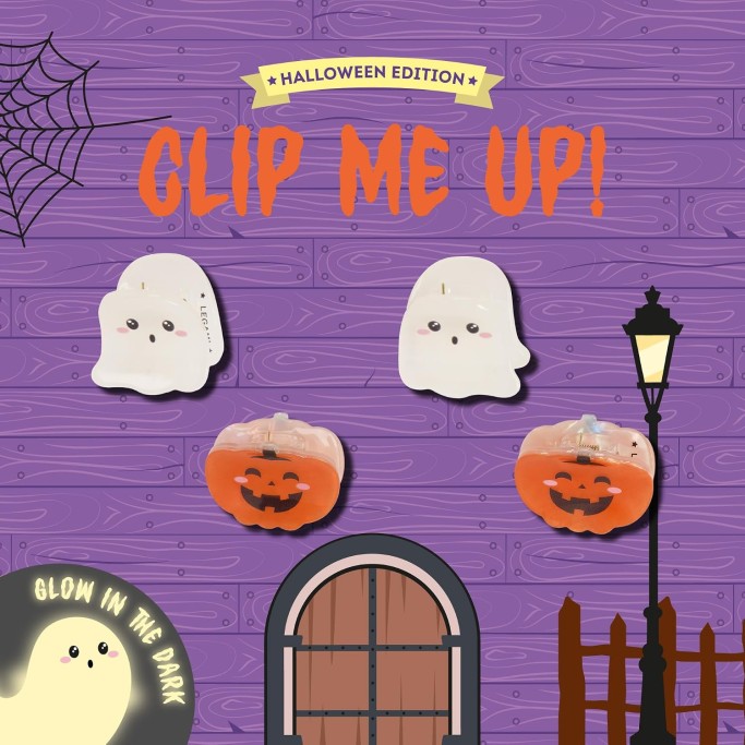 Legami, Halloween Set di 4 Mini Mollette per Capelli Clip Me Up!