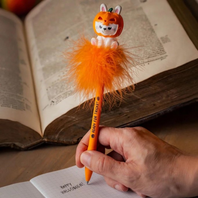 Legami, Halloween Penna gel luminosa Pumpkin Bunny, Writing is Magic