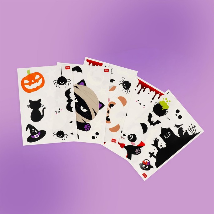 Legami, Halloween Set di 40 Adesivi Elettrostatici per Finestra Windo-Wow