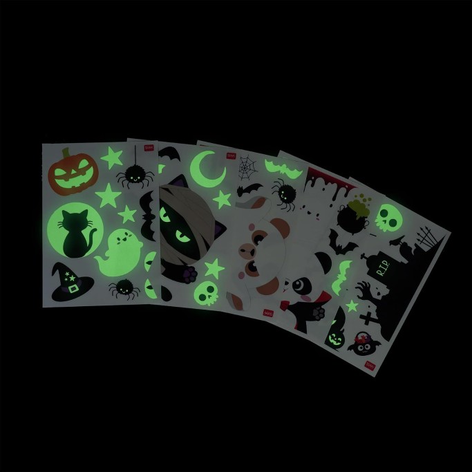 Legami, Halloween Set di 40 Adesivi Elettrostatici per Finestra Windo-Wow